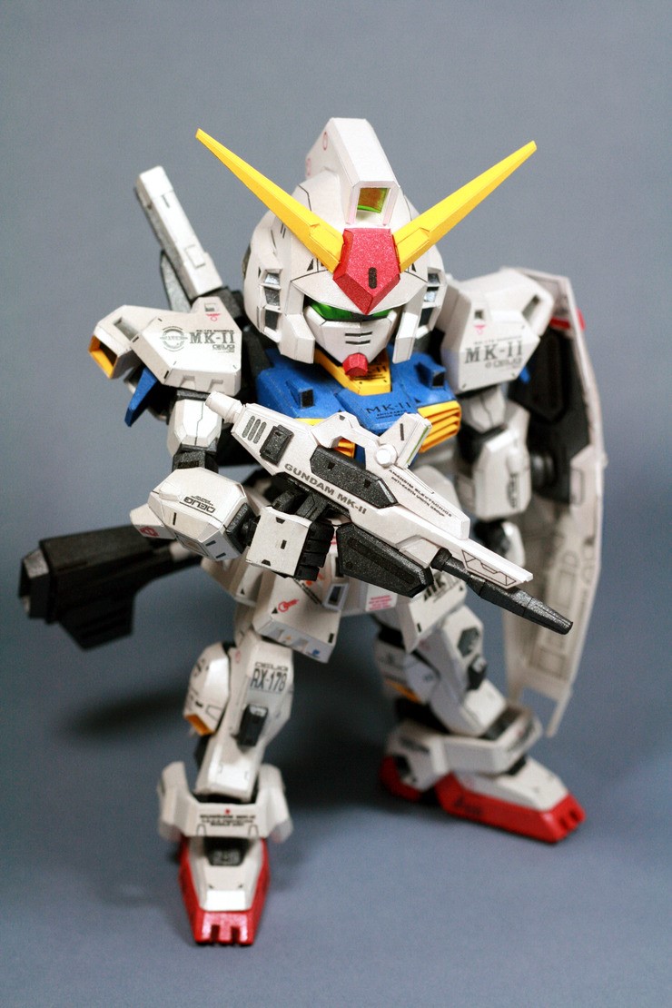 [推荐] rx-178 mkii sd高达纸模型 免费下载