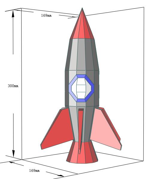 火箭模型制作图纸图片