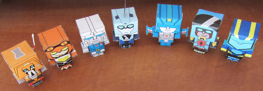 transformers cubeecraft 變形金剛 紙盒人紙模型