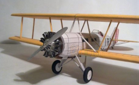 波音40B-4 双翼战斗机纸模型